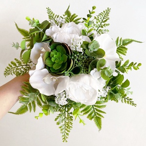 Greenery menyasszonyi csokor örökvirág - esküvő - menyasszonyi- és dobócsokor - Meska.hu