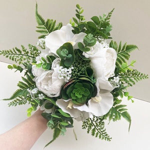 Greenery menyasszonyi csokor örökvirág - esküvő - menyasszonyi- és dobócsokor - Meska.hu