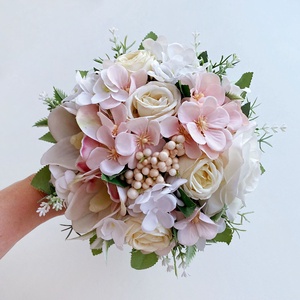 Selyemvirág menyasszonyi csokor pasztell - esküvő - menyasszonyi- és dobócsokor - Meska.hu