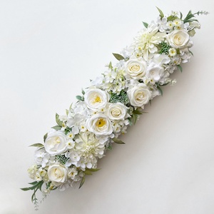 Vintage esküvői főasztaldísz selyemvirágból nagy - esküvő - dekoráció - asztaldísz - Meska.hu