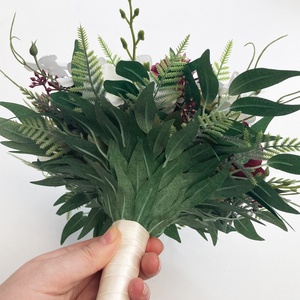 Menyasszonyi csokor selyemvirág bordó - esküvő - menyasszonyi- és dobócsokor - Meska.hu