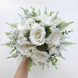 Selyemvirág menyasszonyi csokor - esküvő - menyasszonyi- és dobócsokor - Meska.hu