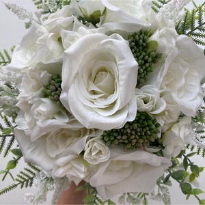 Selyemvirág menyasszonyi csokor - esküvő - menyasszonyi- és dobócsokor - Meska.hu