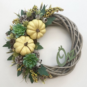 Nagy őszi ajtódísz dísztökös vintage - otthon & életmód - dekoráció - ajtó- és ablak dekoráció - ajtódísz & kopogtató - Meska.hu