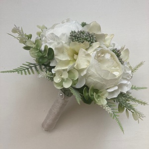 Selyemvirág menyasszonyi csokor - esküvő - menyasszonyi- és dobócsokor - Meska.hu