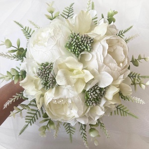 Selyemvirág menyasszonyi csokor - esküvő - menyasszonyi- és dobócsokor - Meska.hu