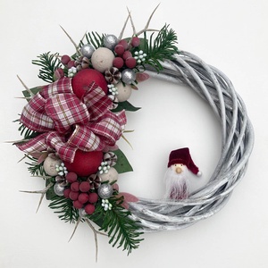 Karácsonyi ajtódísz télapós - Meska.hu