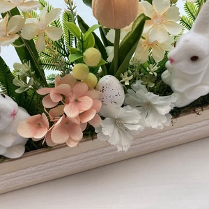 Nagy húsvéti virágláda asztaldísz - otthon & életmód - dekoráció - asztal és polc dekoráció - asztaldísz - Meska.hu