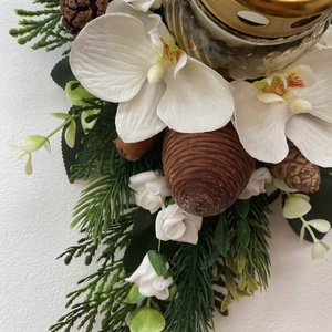 Kegyeleti sírdísz mindenszentekre orchideákkal - otthon & életmód - vallás - temetkezési tárgy - Meska.hu