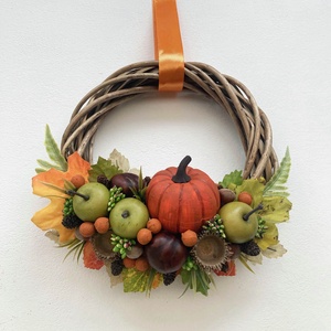 Őszi tökös ajtódísz  - Meska.hu