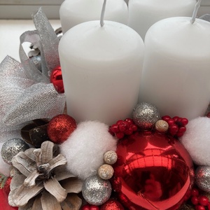 Adventi asztaldísz piros tálban - karácsony - karácsonyi lakásdekoráció - ünnepi asztaldekoráció - Meska.hu Adventi asztaldísz piros tálban - karácsony - karácsonyi lakásdekoráció - ünnepi asztaldekoráció - Meska.hu
