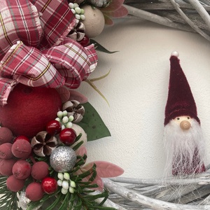 Karácsonyi ajtódísz télapós - karácsony - mikulás - mikulás beltéri dekoráció - Meska.hu