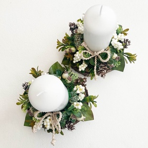 2db-os karácsonyi asztaldísz csomag - karácsony - karácsonyi lakásdekoráció - karácsonyi lakásdíszek - Meska.hu