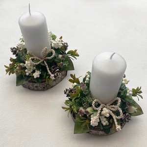 2db-os karácsonyi asztaldísz csomag - karácsony - karácsonyi lakásdekoráció - karácsonyi lakásdíszek - Meska.hu