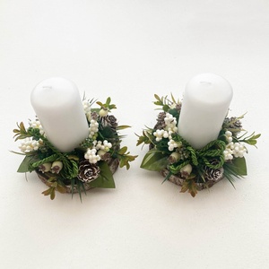 2db-os karácsonyi asztaldísz csomag - karácsony - karácsonyi lakásdekoráció - karácsonyi lakásdíszek - Meska.hu