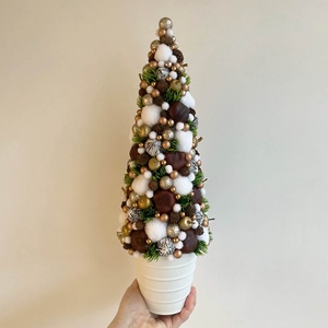 Mini karácsonyfa (grincsfa) arany - karácsony - karácsonyi lakásdekoráció - karácsonyfa, grincsfa - Meska.hu