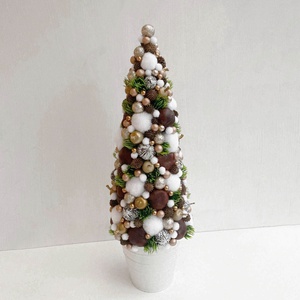 Mini karácsonyfa (grincsfa) arany - karácsony - karácsonyi lakásdekoráció - karácsonyfa, grincsfa - Meska.hu