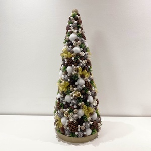 Midi karácsonyfa (grincsfa) arany - karácsony - karácsonyi lakásdekoráció - karácsonyfa, grincsfa - Meska.hu