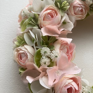 Púder ajtódísz 'Otthon' - otthon & életmód - dekoráció - ajtó- és ablak dekoráció - ajtódísz & kopogtató - Meska.hu