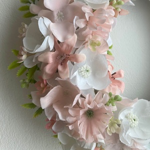 Púder tavaszi ajtódísz  - otthon & életmód - dekoráció - ajtó- és ablak dekoráció - ajtódísz & kopogtató - Meska.hu