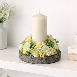 Tavaszi asztaldísz gyertyás krém - Meska.hu