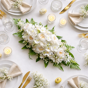 Selyemvirág asztaldísz fehér - Meska.hu
