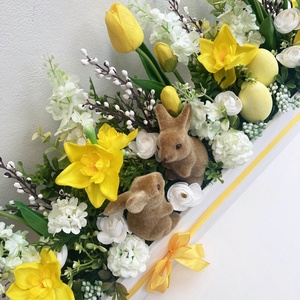 Nagy húsvéti virágláda asztaldísz - ünnepi díszek, dekorációk - húsvéti díszek és dekorációk - húsvéti asztaldíszek - Meska.hu