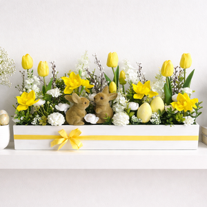 Nagy húsvéti virágláda asztaldísz - Meska.hu