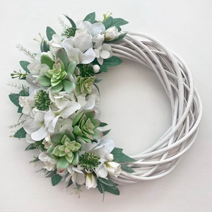 Kövirózsás ajtódísz - otthon & életmód - dekoráció - ajtó- és ablak dekoráció - ajtódísz & kopogtató - Meska.hu