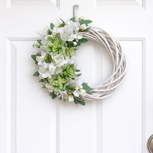 Kövirózsás ajtódísz - otthon & életmód - dekoráció - ajtó- és ablak dekoráció - ajtódísz & kopogtató - Meska.hu