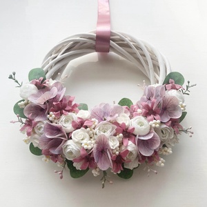 Tavaszi ajtódísz mályva - Meska.hu