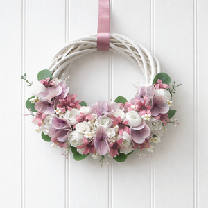 Tavaszi ajtódísz mályva - otthon & életmód - dekoráció - ajtó- és ablak dekoráció - ajtódísz & kopogtató - Meska.hu