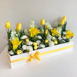 Tulipános virágláda asztaldísz - Meska.hu