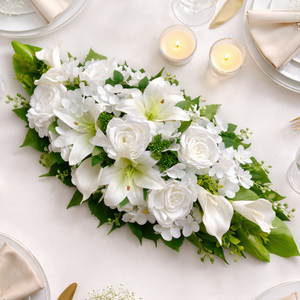 Liliomos asztaldísz selyemvirág - Meska.hu