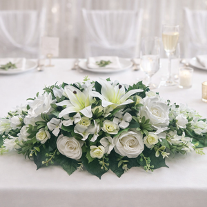 Liliomos asztaldísz selyemvirág - Meska.hu