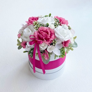 Pink virágbox - otthon & életmód - virágdekoráció - virágok - virágbox - Meska.hu