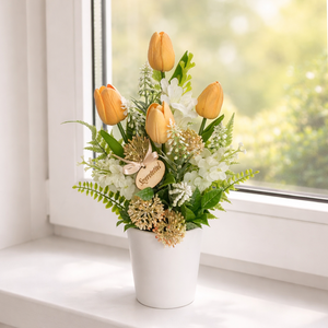 Tulipános asztaldísz anyák napjára - Meska.hu