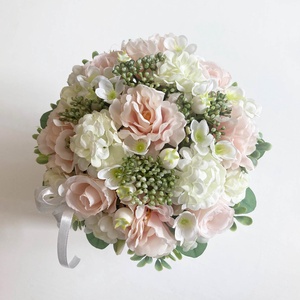 Púder rózsaszín virágbox - otthon & életmód - virágdekoráció - virágok - virágbox - Meska.hu