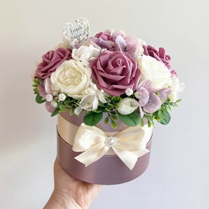 Anyák napi virágdoboz - mályva - otthon & életmód - virágdekoráció - virágok - virágbox - Meska.hu