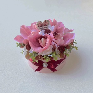 Anyák napi virágbox - orchideás - otthon & életmód - virágdekoráció - virágok - virágbox - Meska.hu