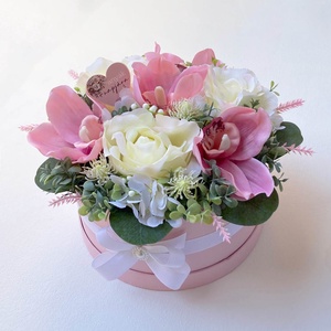 Anyák napi virágdoboz -orchideával és rózsával - otthon & életmód - virágdekoráció - virágok - virágbox - Meska.hu