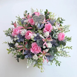 Anyák napi vintage virágkosár - mezei hangulatban - otthon & életmód - dekoráció - asztal és polc dekoráció - asztaldísz - Meska.hu