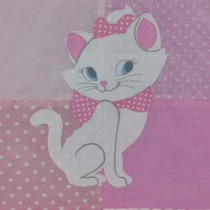 Cicás rózsaszín-lila zsebes patchwork falvédő - otthon & életmód - babaszoba, gyerekszoba - falvédő gyerekszobába - Meska.hu