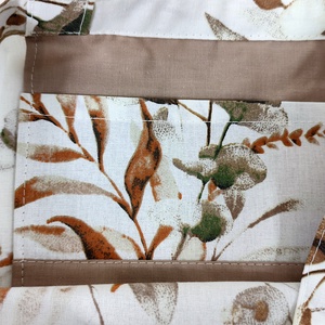 Levél mintás textil bevásárló táska, szatyor, 3544 cm - táska & tok - bevásárlás & shopper táska - shopper, textiltáska, szatyor - Meska.hu