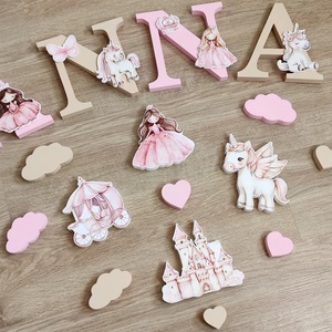 Hercegnős dekorbetű szett, választható névvel, színnel, kézműves, dekoráció, név, betű, gyerekszoba, dekor betű - otthon & életmód - babaszoba, gyerekszoba - babaszoba dekoráció - Meska.hu