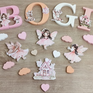 Tündéres dekorbetű szett, választható névvel, színnel, kézműves, dekoráció, név, betű, gyerekszoba, dekor betű - Meska.hu