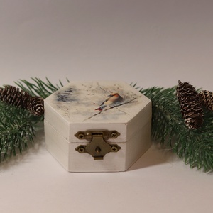 Madaras karácsonyi ajándékdoboz - karácsony - karácsonyi ajándékozás - karácsonyi ajándékcsomagolás - Meska.hu
