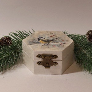 Cinkés karácsonyi ajándékdoboz - karácsony - karácsonyi ajándékozás - karácsonyi ajándékcsomagolás - Meska.hu