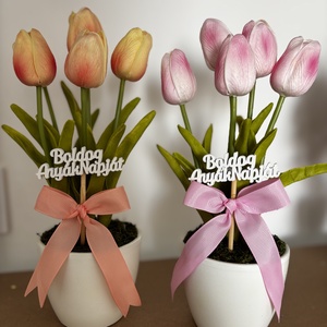 Tulipános dekoráció, Otthon & Életmód, Virágdekoráció, Virágdíszek, Asztali virágdísz, Virágkötés, MESKA