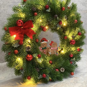 Élethű műfenyő karácsonyi kopogtató - karácsony - adventi díszek - adventi ajtódísz - Meska.hu